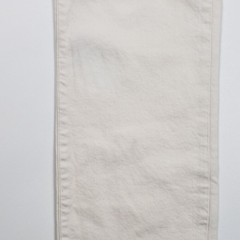 Madewell The Petite 90's Straight Jean Women's Sz 25P Ivory Vintage Canvas Denim - Picture 7 of 16